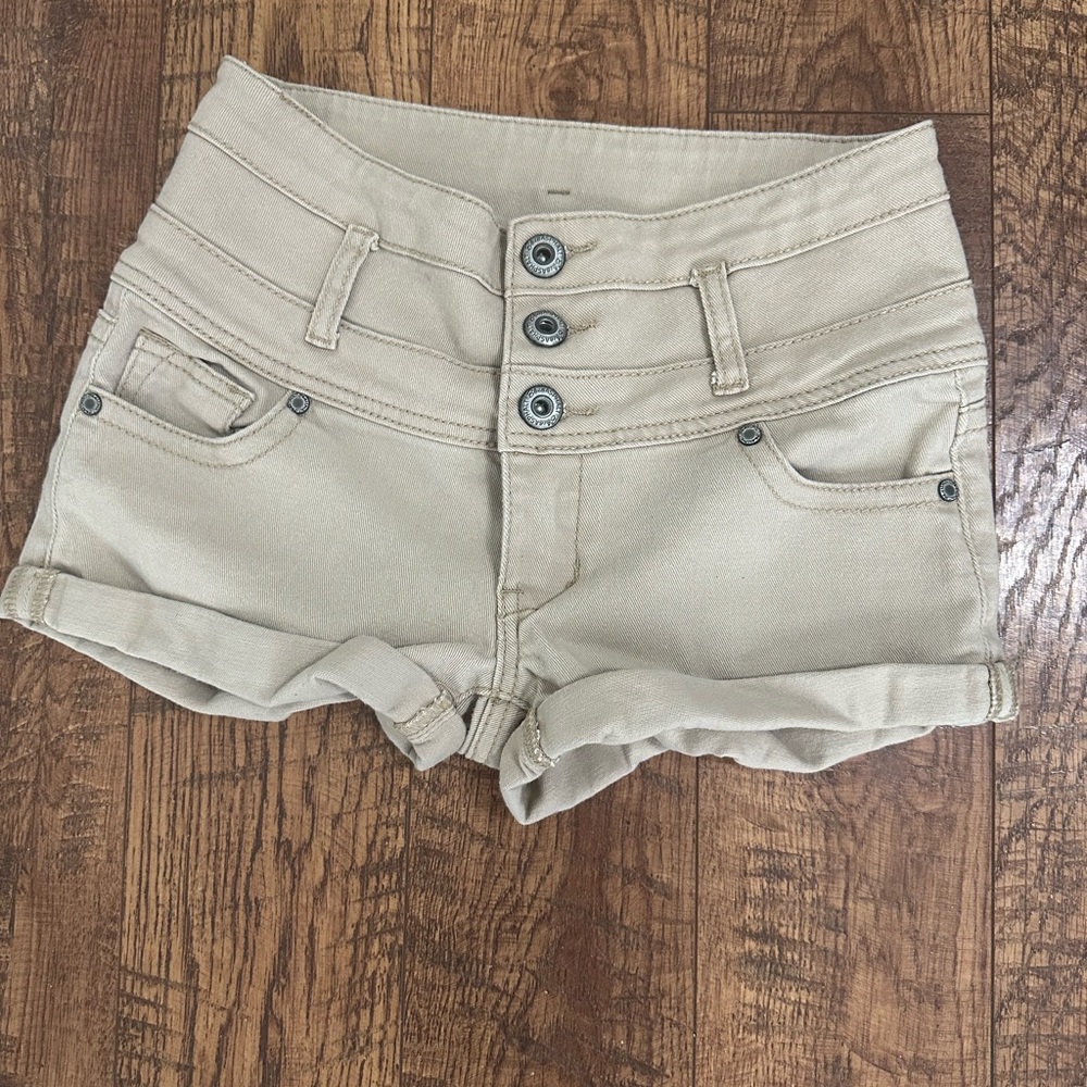 Blue Asphalt High Waist Tan Women's Shorts size 3
